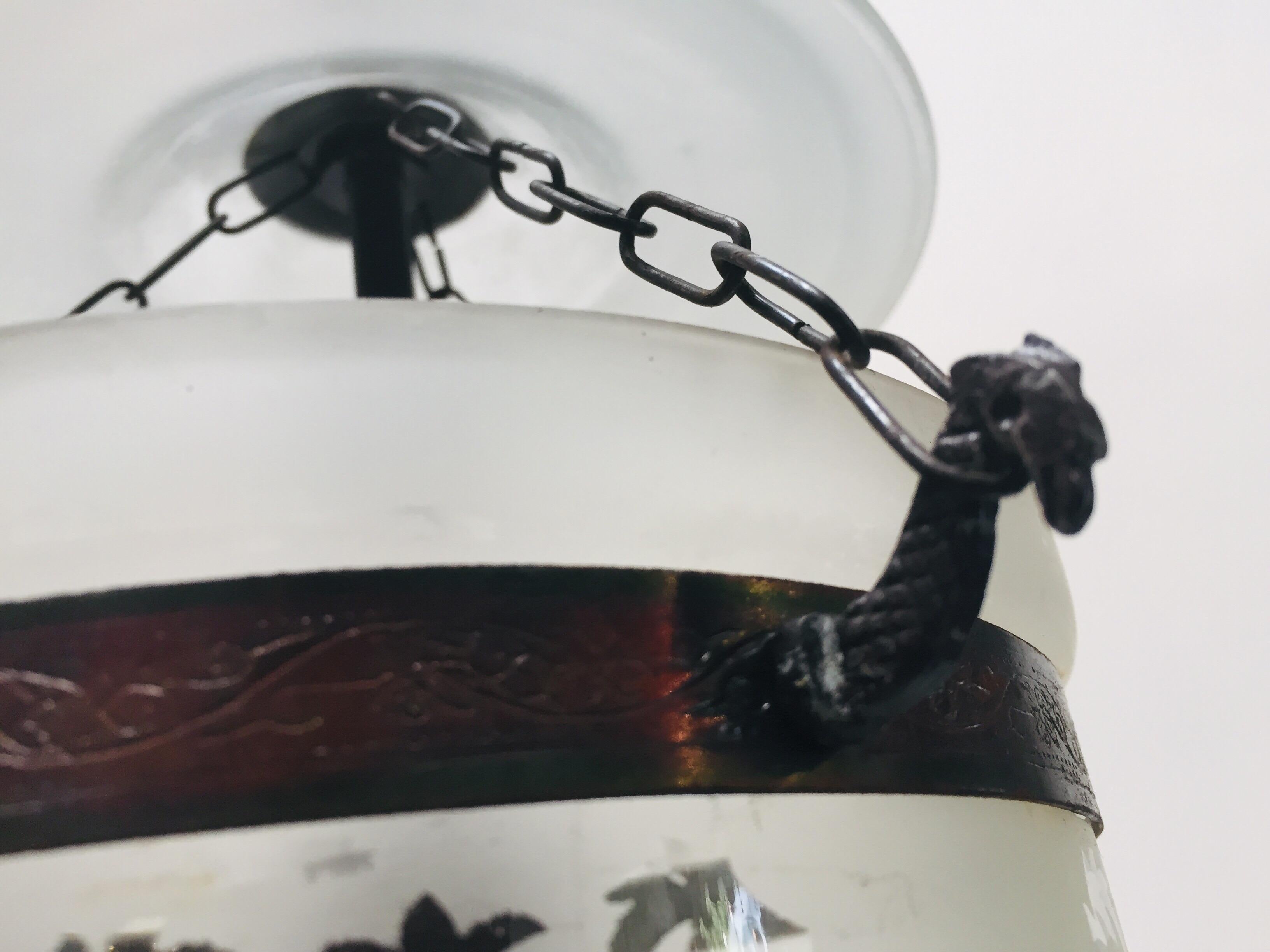 Glocke aus mattiertem Klarglas JAR Hall Lantern im Angebot 6