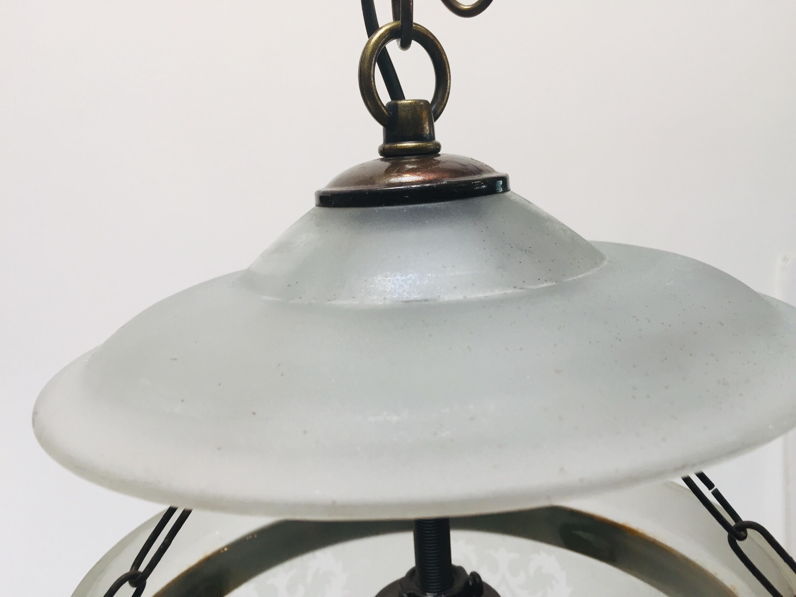 Glocke aus mattiertem Klarglas JAR Hall Lantern im Angebot 8