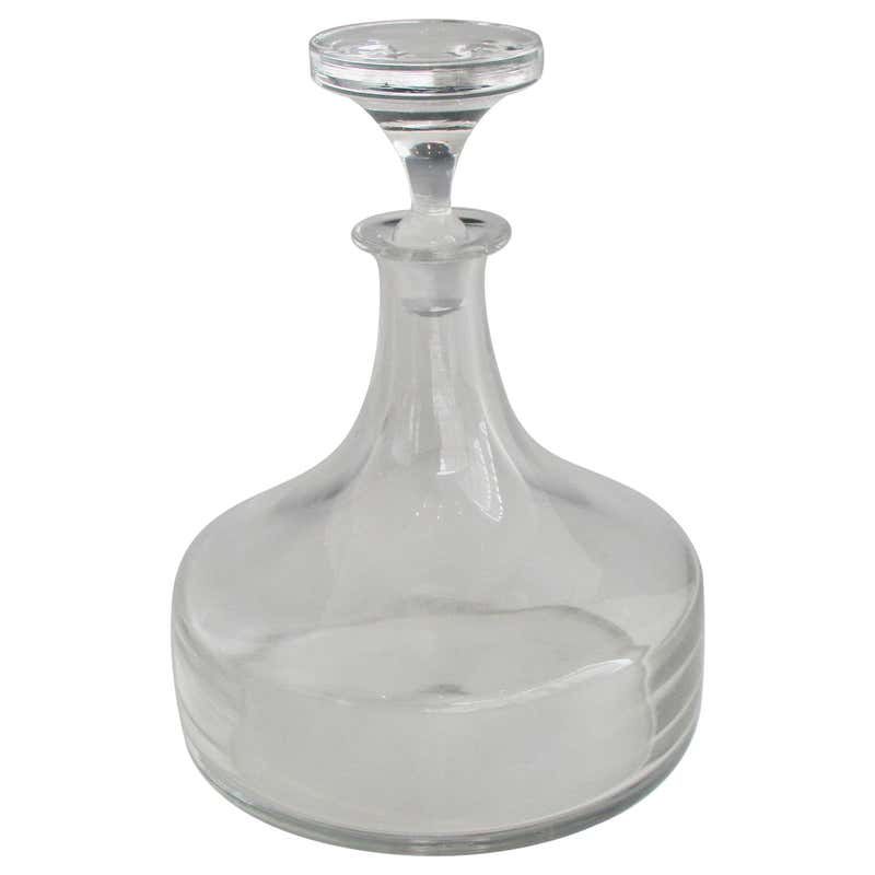 Lot - Clear Glass Decanters and a Vase Lot - Clear Glass Decanters and a Vase