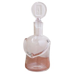Verre clair  Carafe "People" par Erik Höglund, Boda, Suède, années 1950