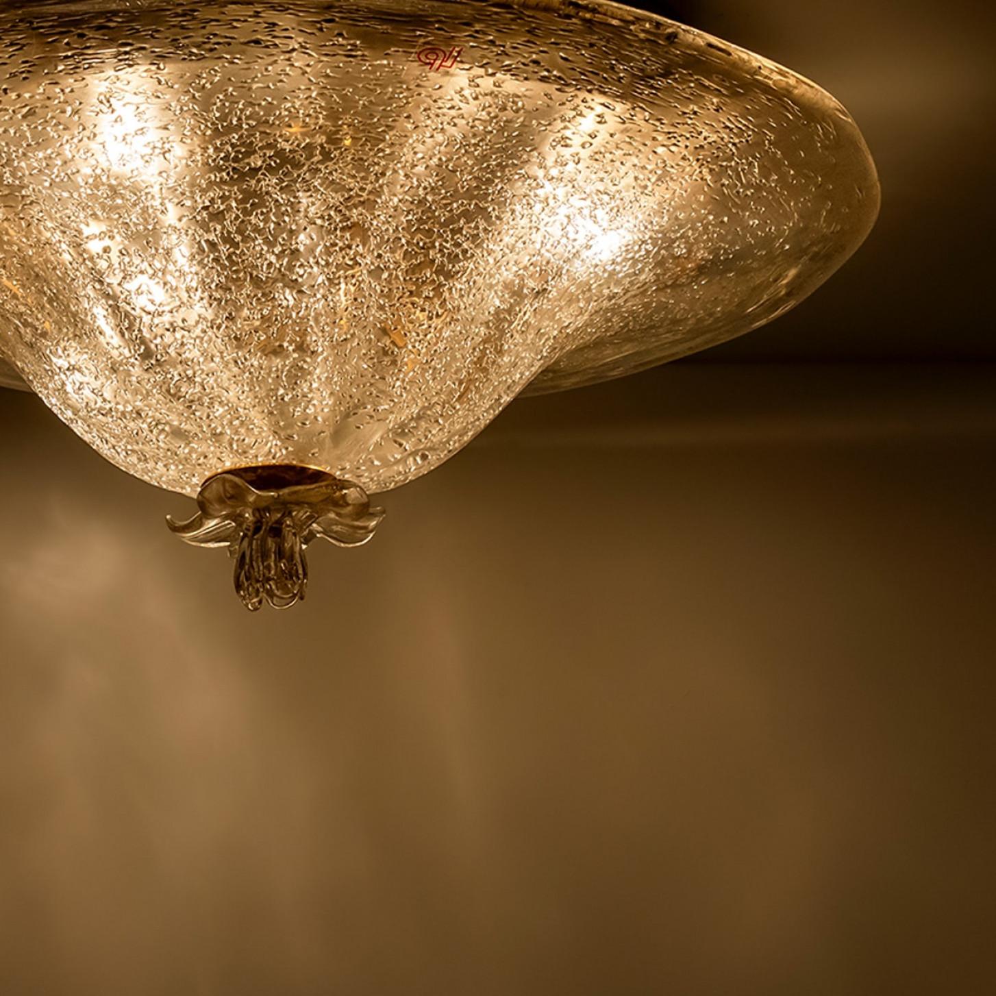 Lampada da incasso in vetro trasparente in vetro di Murano Barovier&Toso, Italia in vendita 6