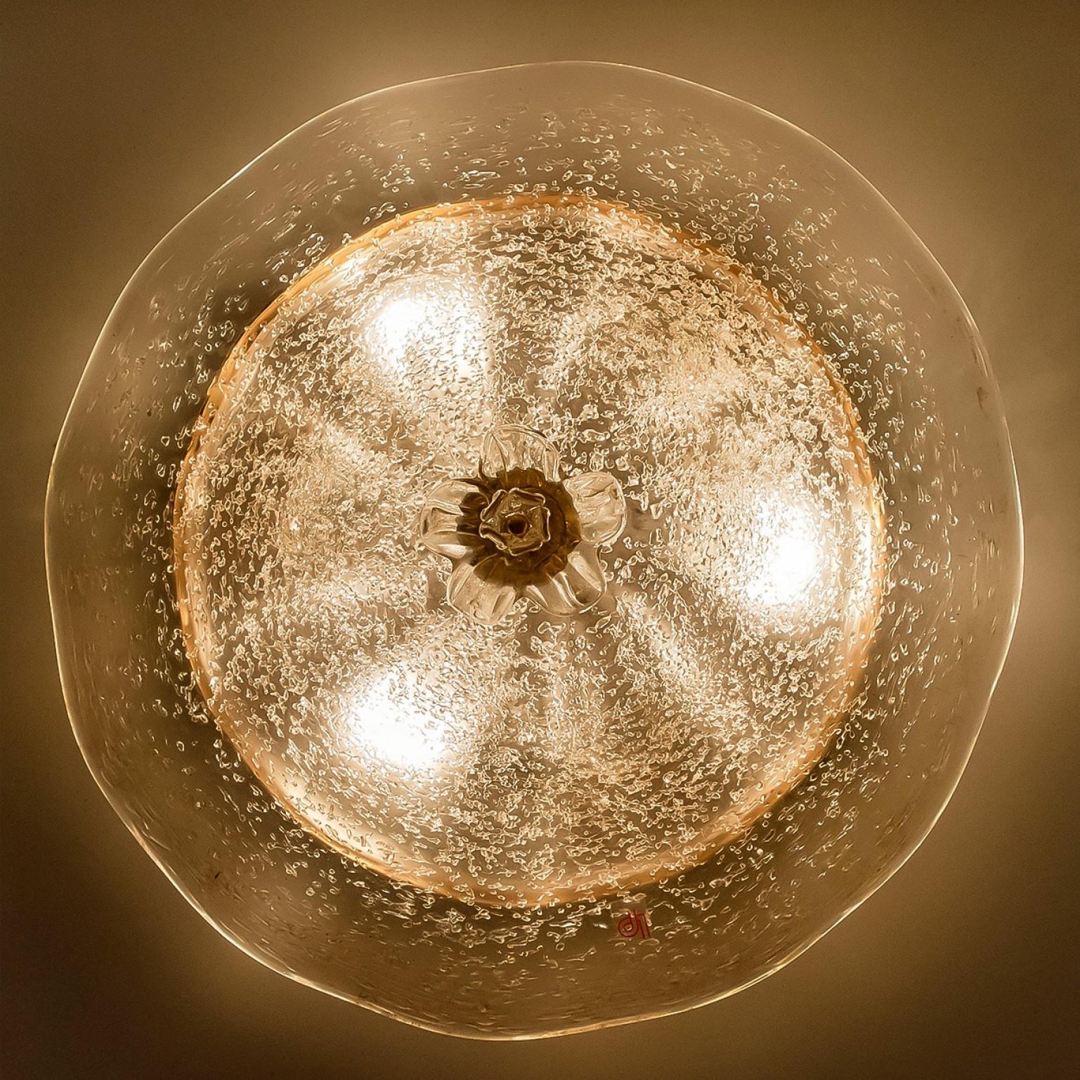 Autre Monture affleurante en verre clair Verre de Murano Barovier&Toso, Italie en vente