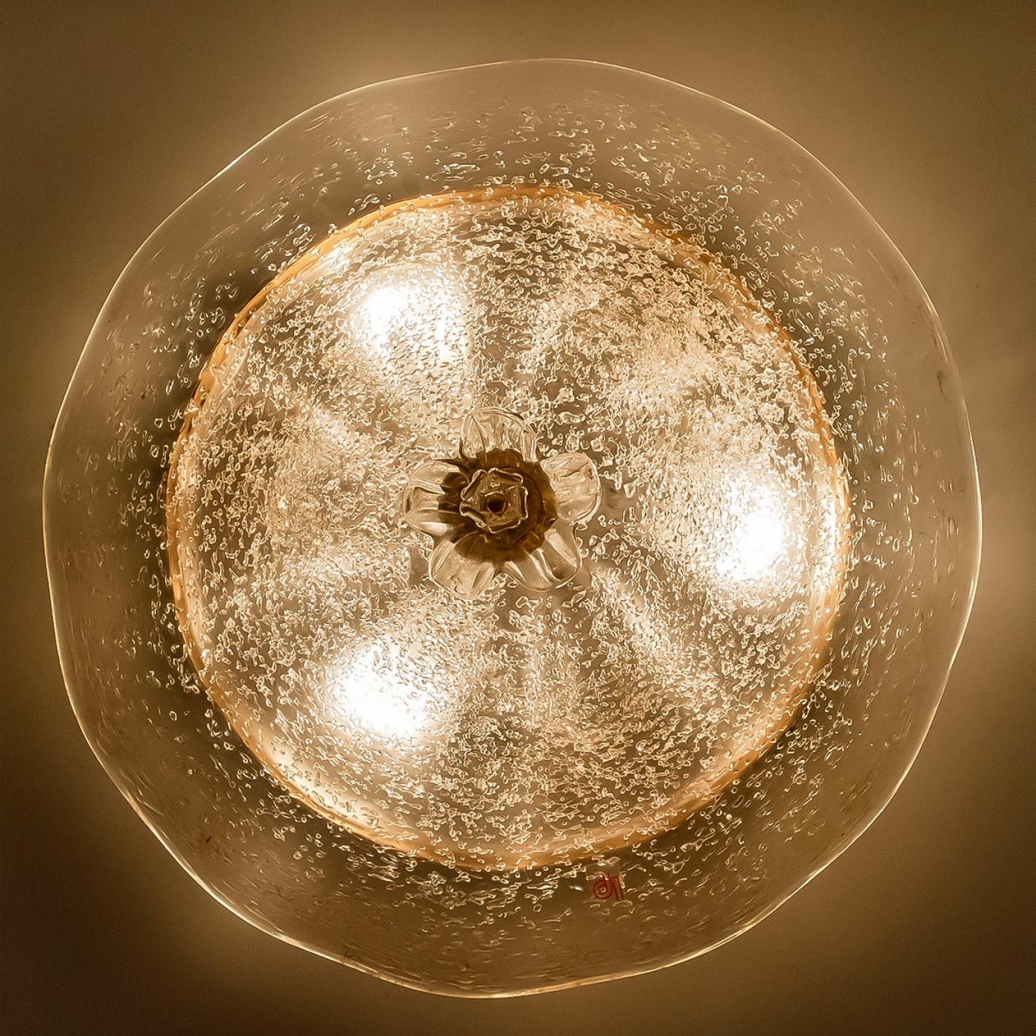 Altro Lampada da incasso in vetro trasparente in vetro di Murano Barovier&Toso, Italia in vendita