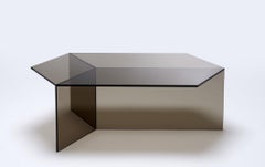 Clear Glass "Isom Oblong" Coffee Table, Sebastian Scherer