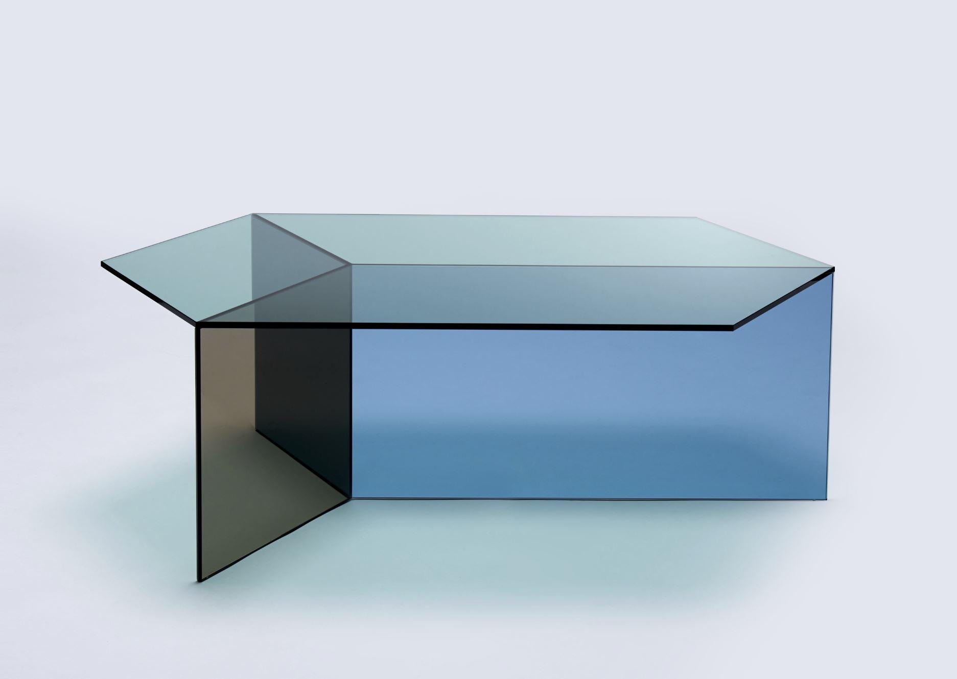 oblong glass coffee table