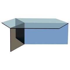 Clear Glass "Isom Oblong" Coffee Table, Sebastian Scherer Clear Glass "Isom Oblong" Coffee Table, Sebastian Scherer