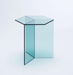 Clear Glass "Isom Tall" Coffee Table, Sebastian Scherer