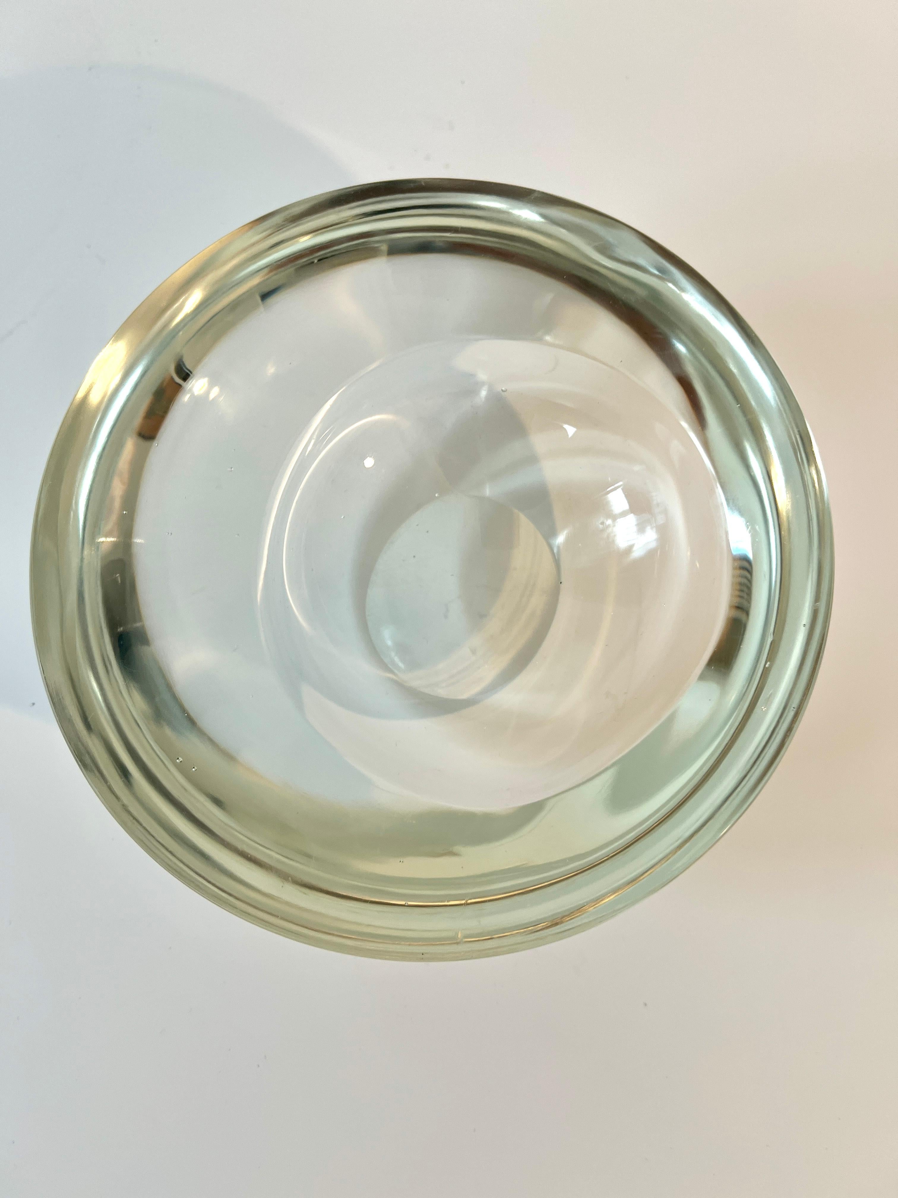 Italienische Murano Schale aus Klarglas (Muranoglas) im Angebot