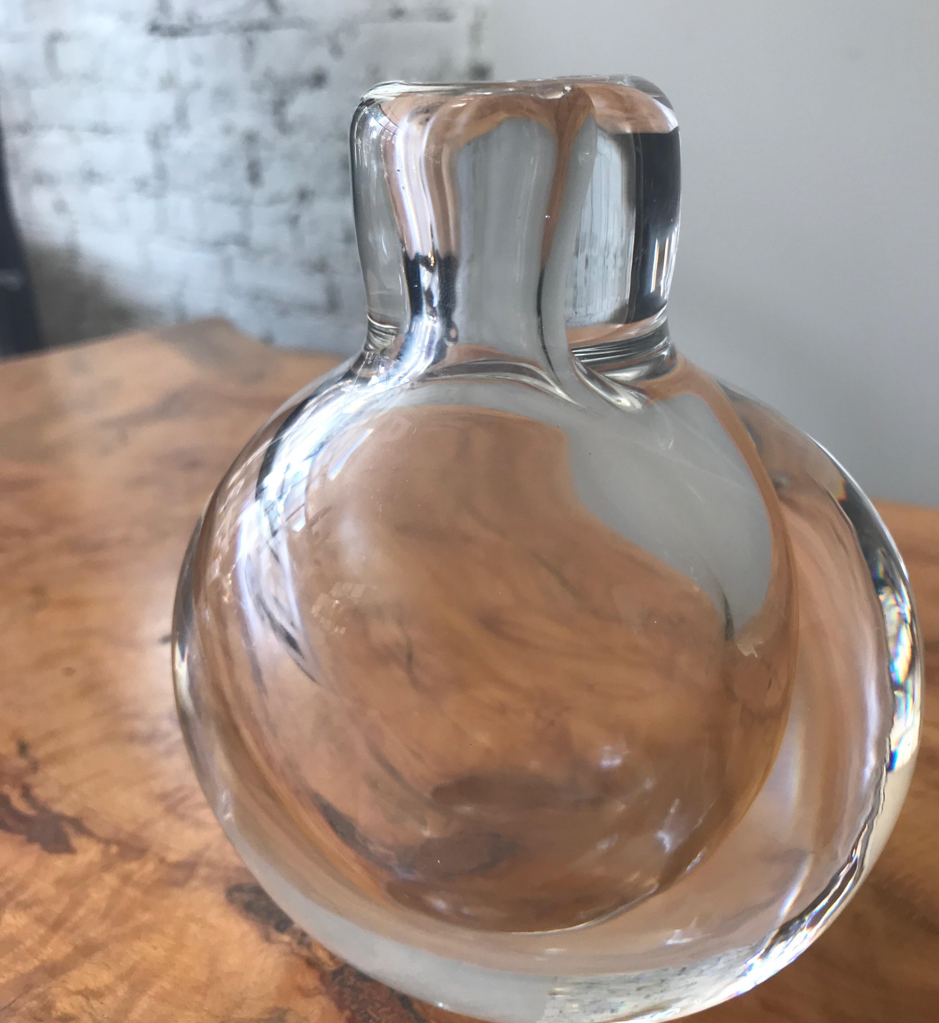 Clear Glass Kosta Boda Vase by Vicki Lindstrand 2