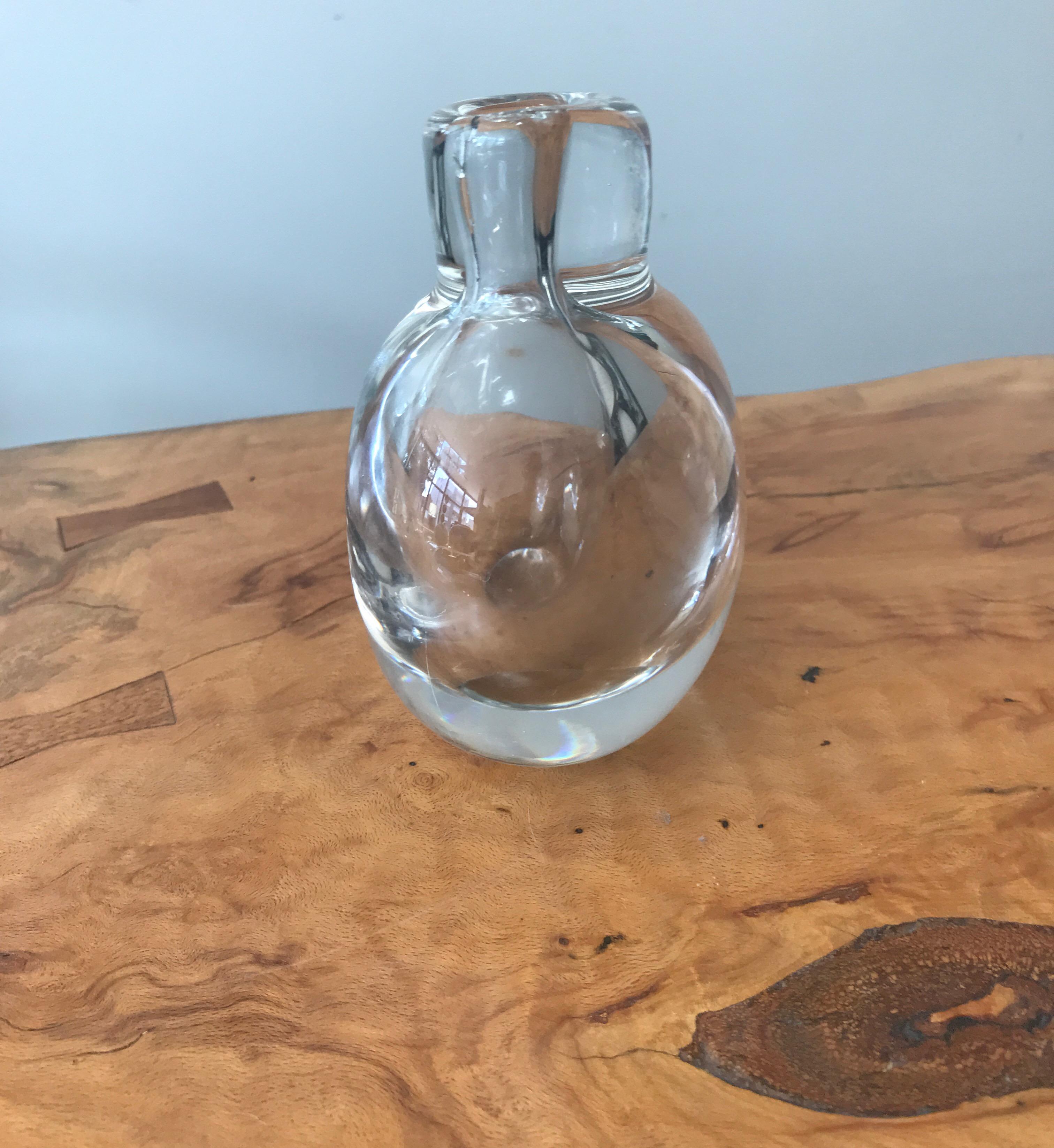 Clear Glass Kosta Boda Vase by Vicki Lindstrand 8