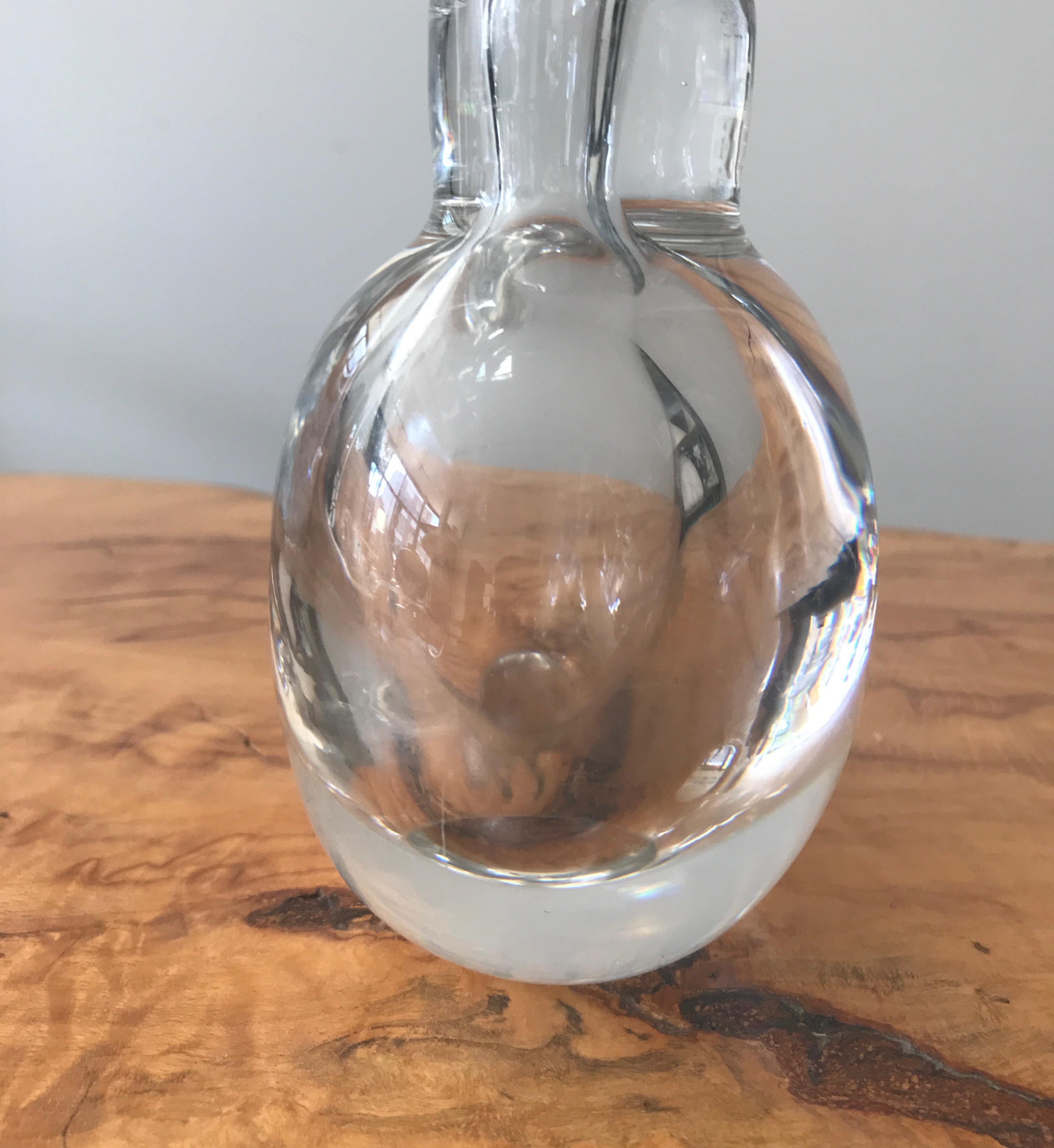kosta boda clear glass vase