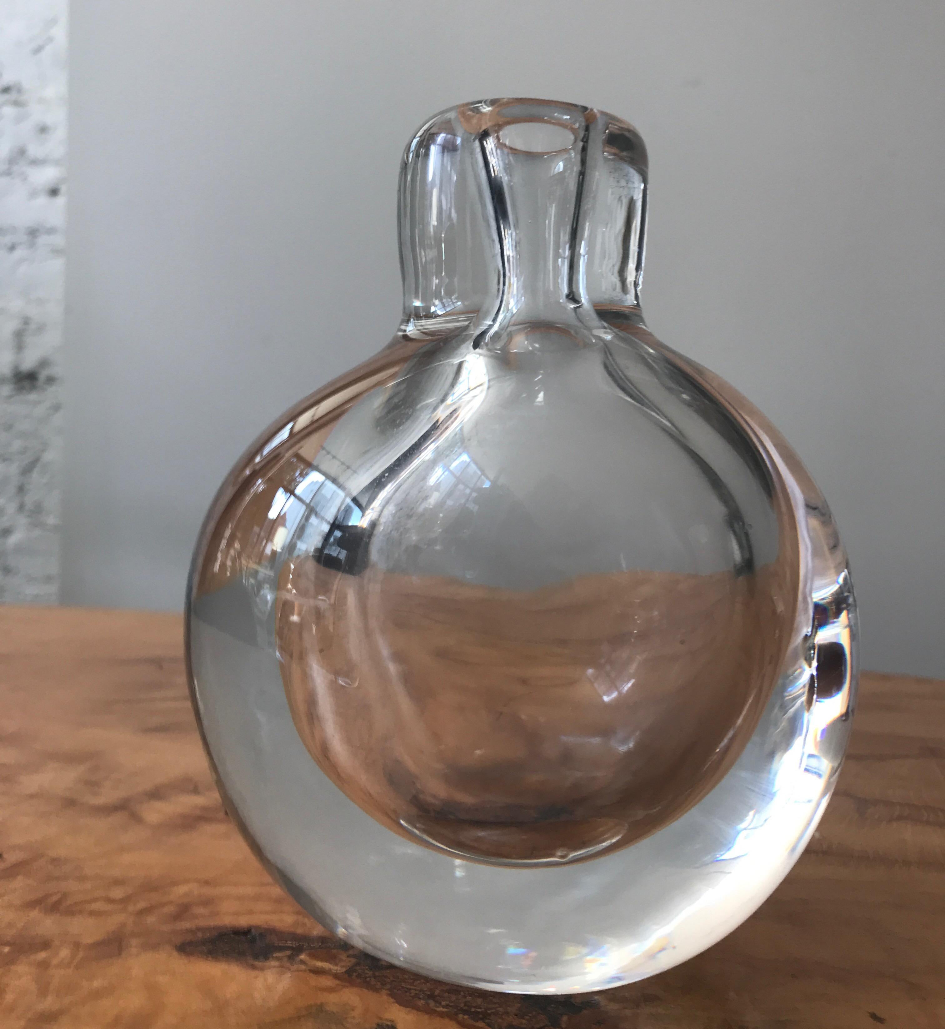 Clear Glass Kosta Boda Vase by Vicki Lindstrand 1