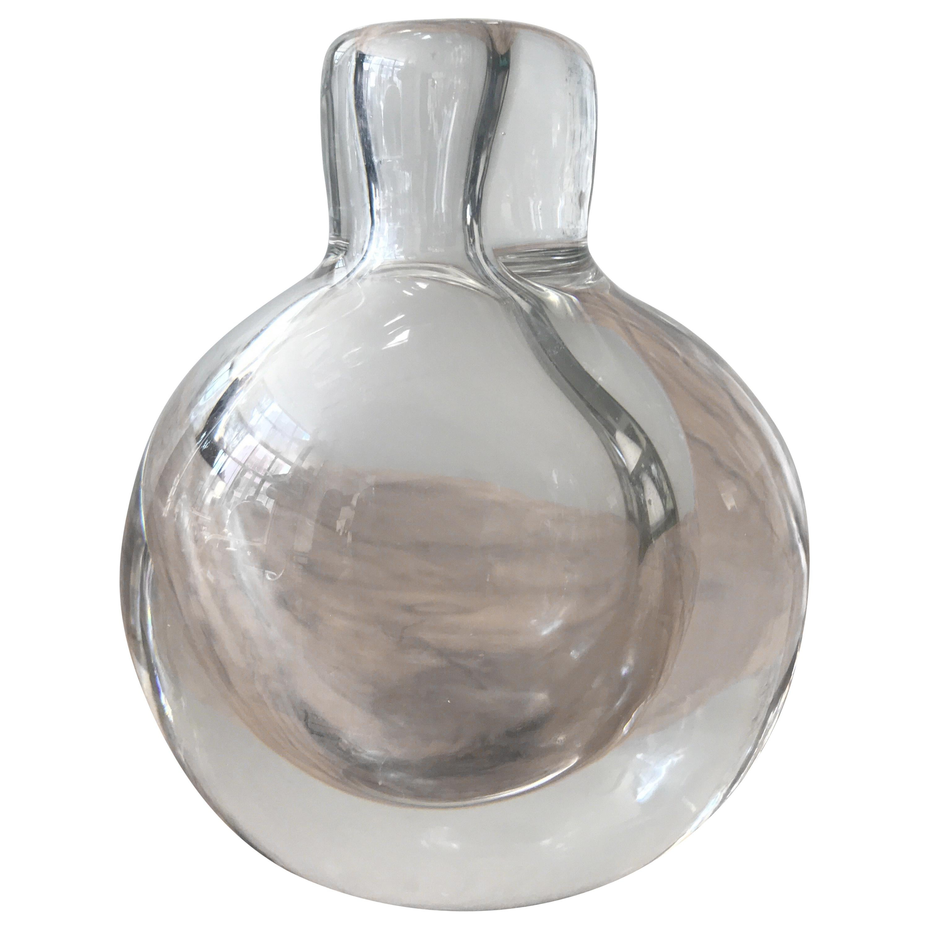 Clear Glass Kosta Boda Vase by Vicki Lindstrand
