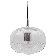 Clear Glass Lamp "Wave" by Koch & Lowy for Peill & Putzler, 1960s
