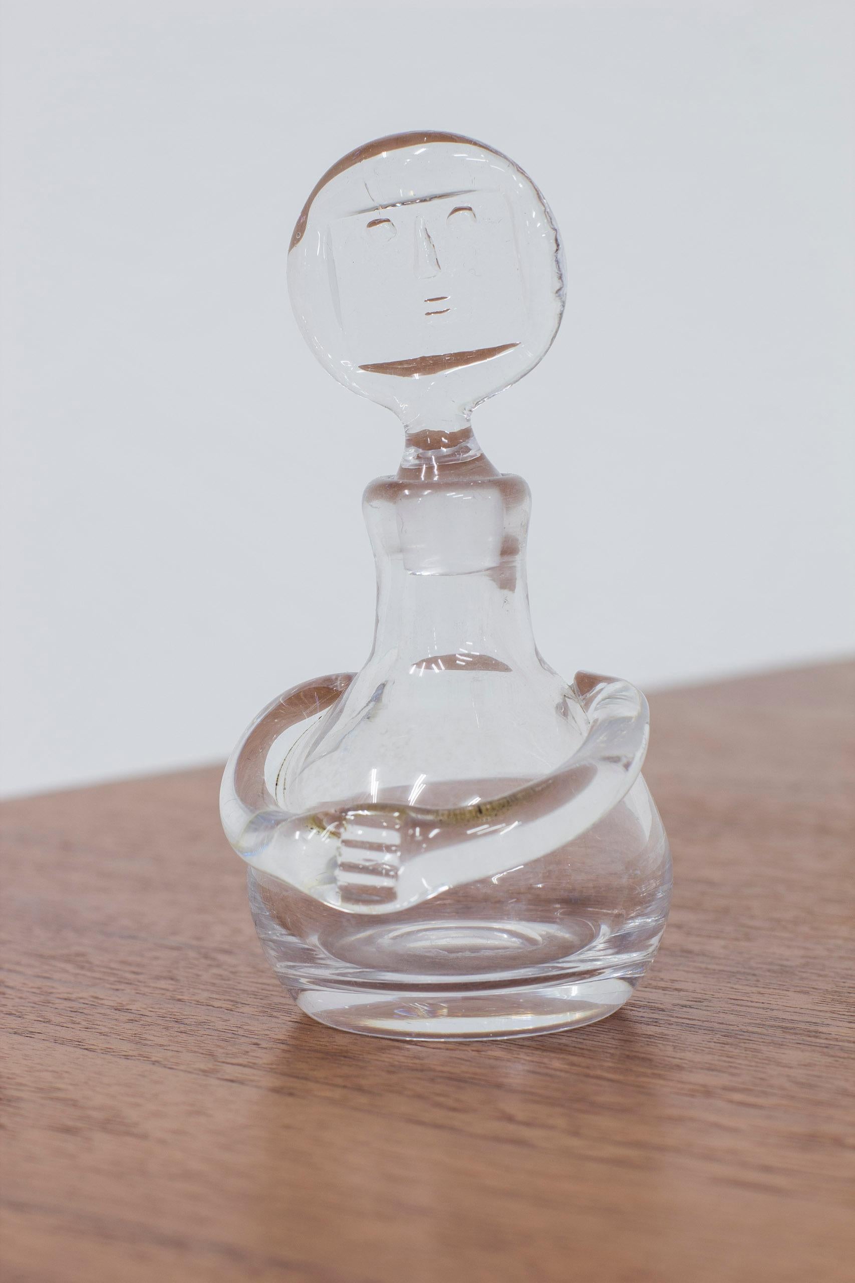 Scandinavian Modern Clear Glass miniature 