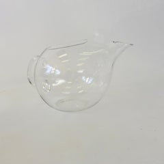 Clear Glass Modernist Margarita Martini Cocktail Pitcher