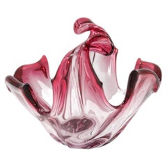 Clear Glass Plateau Italian Serveware, 20th Century Design
