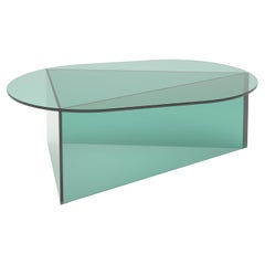 Clear Glass Prisma Oblong 105 Coffee Table by Sebastian Scherer