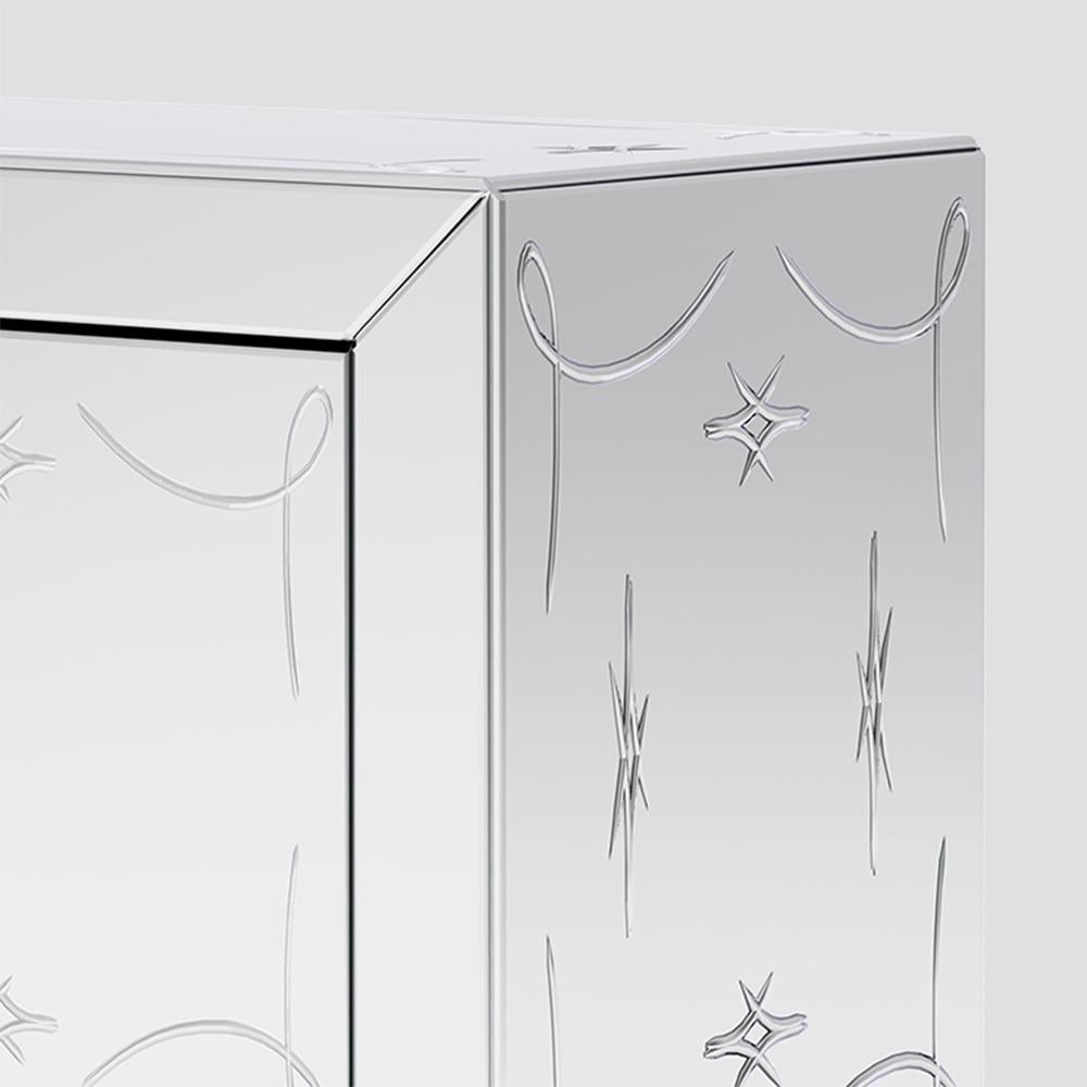 XXI secolo e contemporaneo Credenza in vetro trasparente in vendita