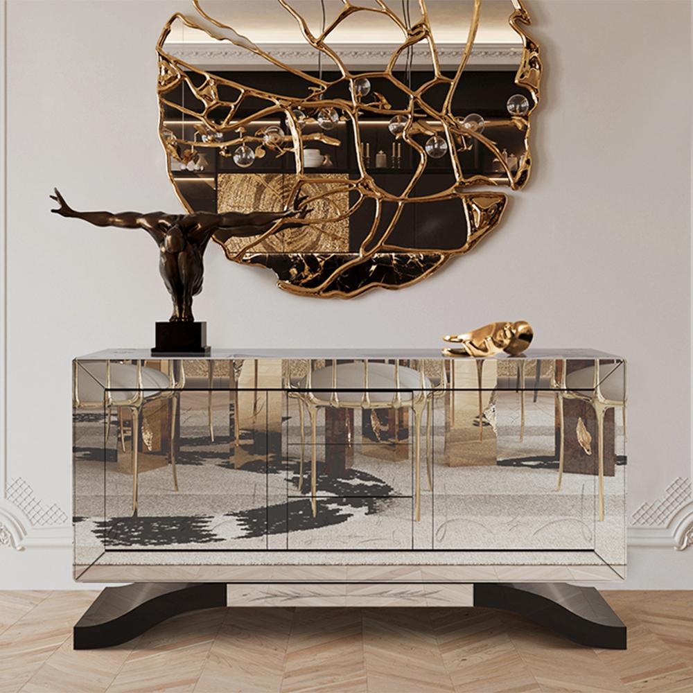 Vetro Credenza in vetro trasparente in vendita