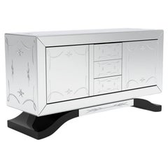 Clear Glass Sideboard
