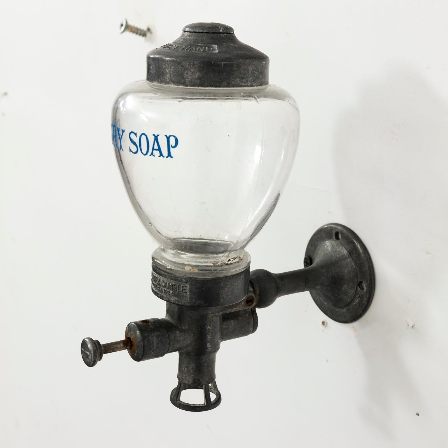Industrial Clear Glass Soap Dispenser