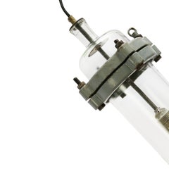 Clear Glass Vintage Industrial Tube Light