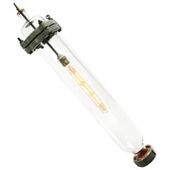 Clear Glass Vintage Industrial Tube Light