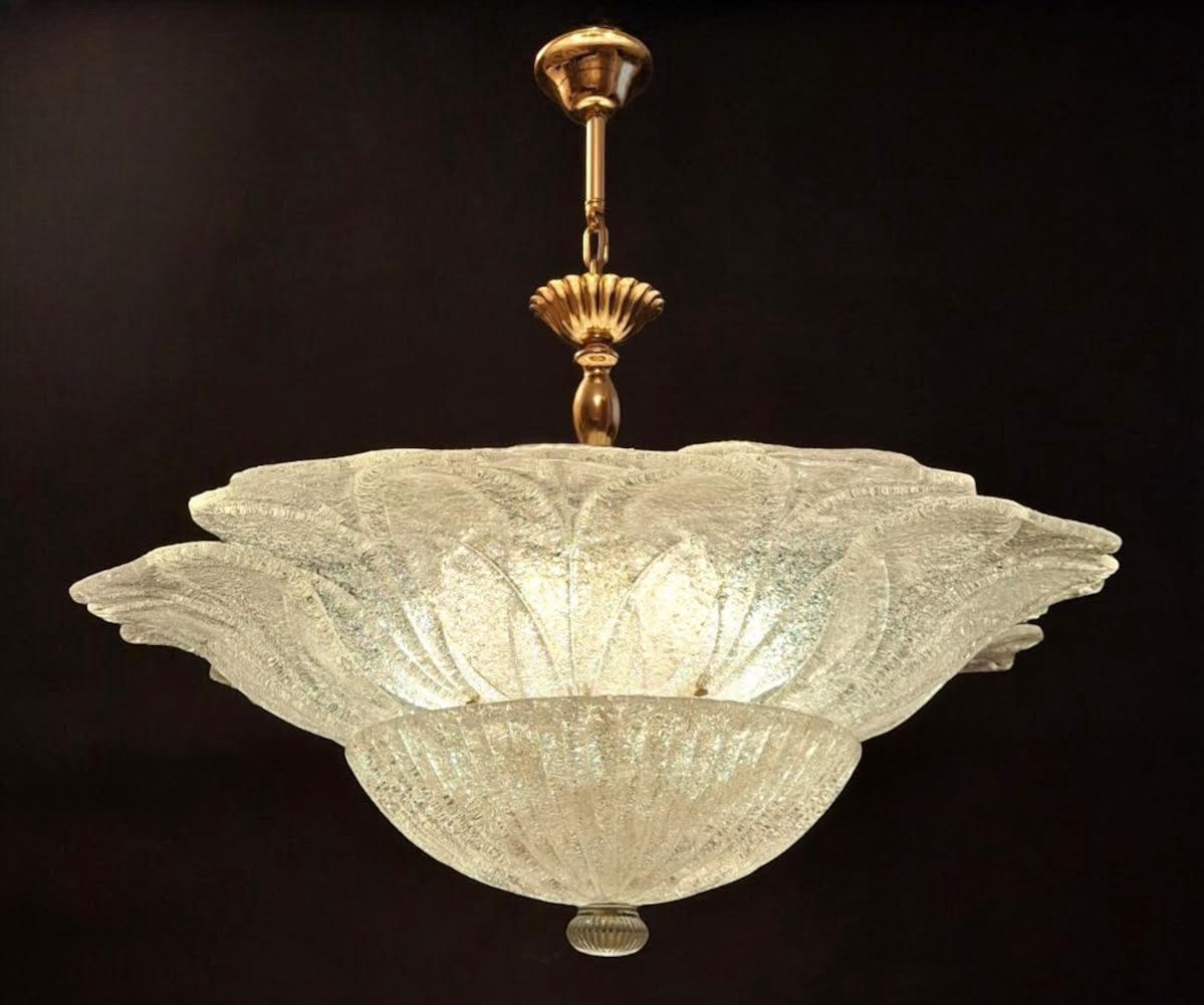 Verre de Murano Lustre de Murano Graniglia clair, 2 disponibles en vente