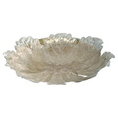 Clear Graniglia Murano Flush Mount, 2 Available