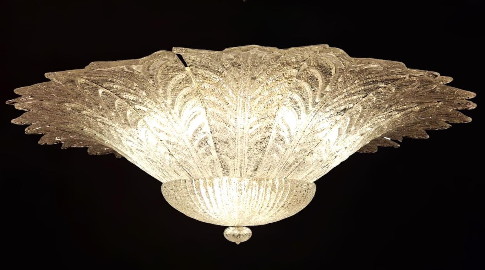 Lampada da incasso trasparente Graniglia Murano In condizioni buone in vendita a Los Angeles, CA
