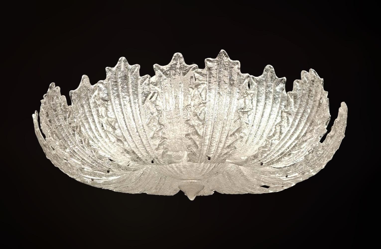 Lampada da incasso trasparente Graniglia Murano In condizioni buone in vendita a Los Angeles, CA