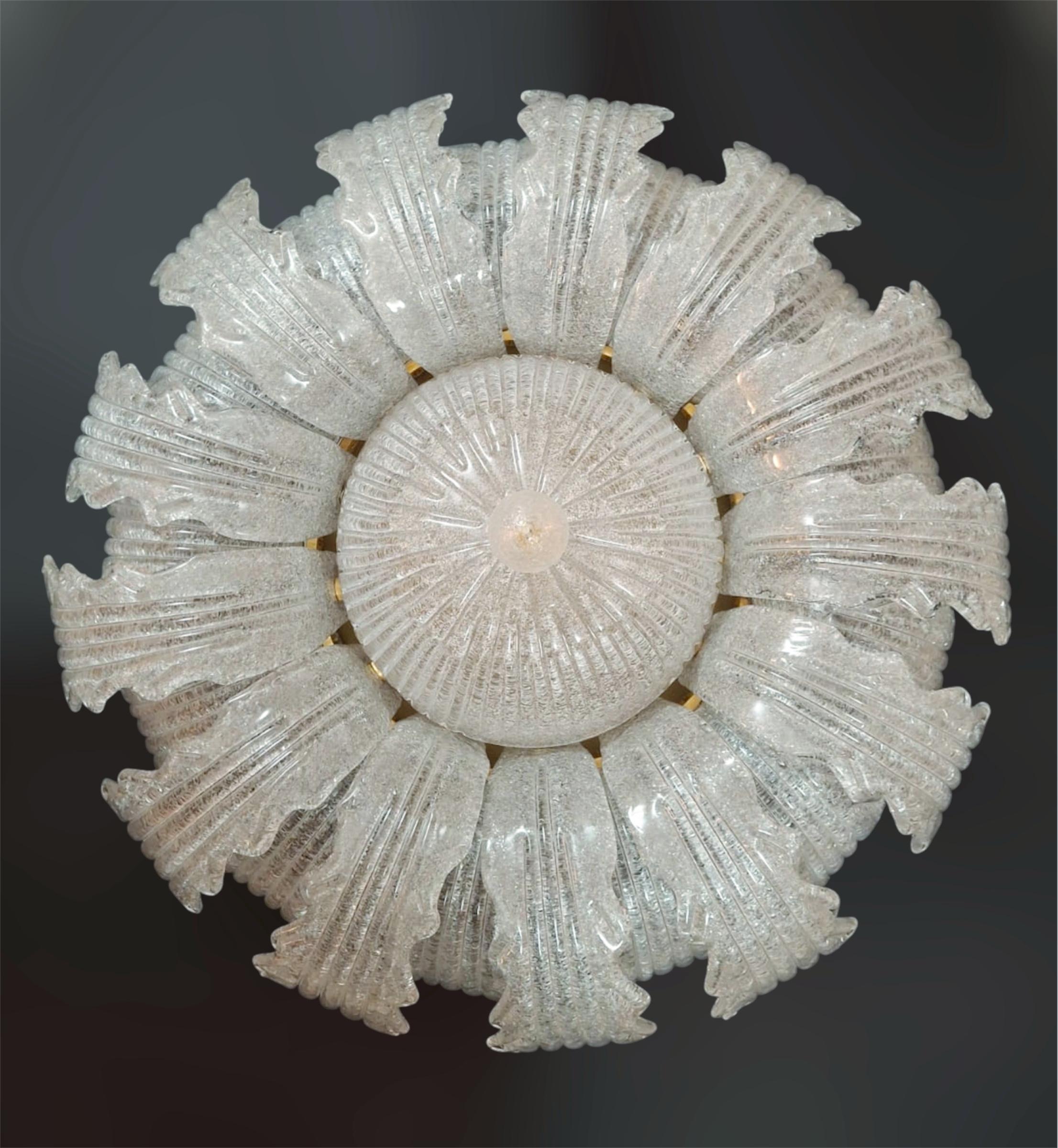 Lampada da incasso trasparente Graniglia Murano In condizioni buone in vendita a Los Angeles, CA