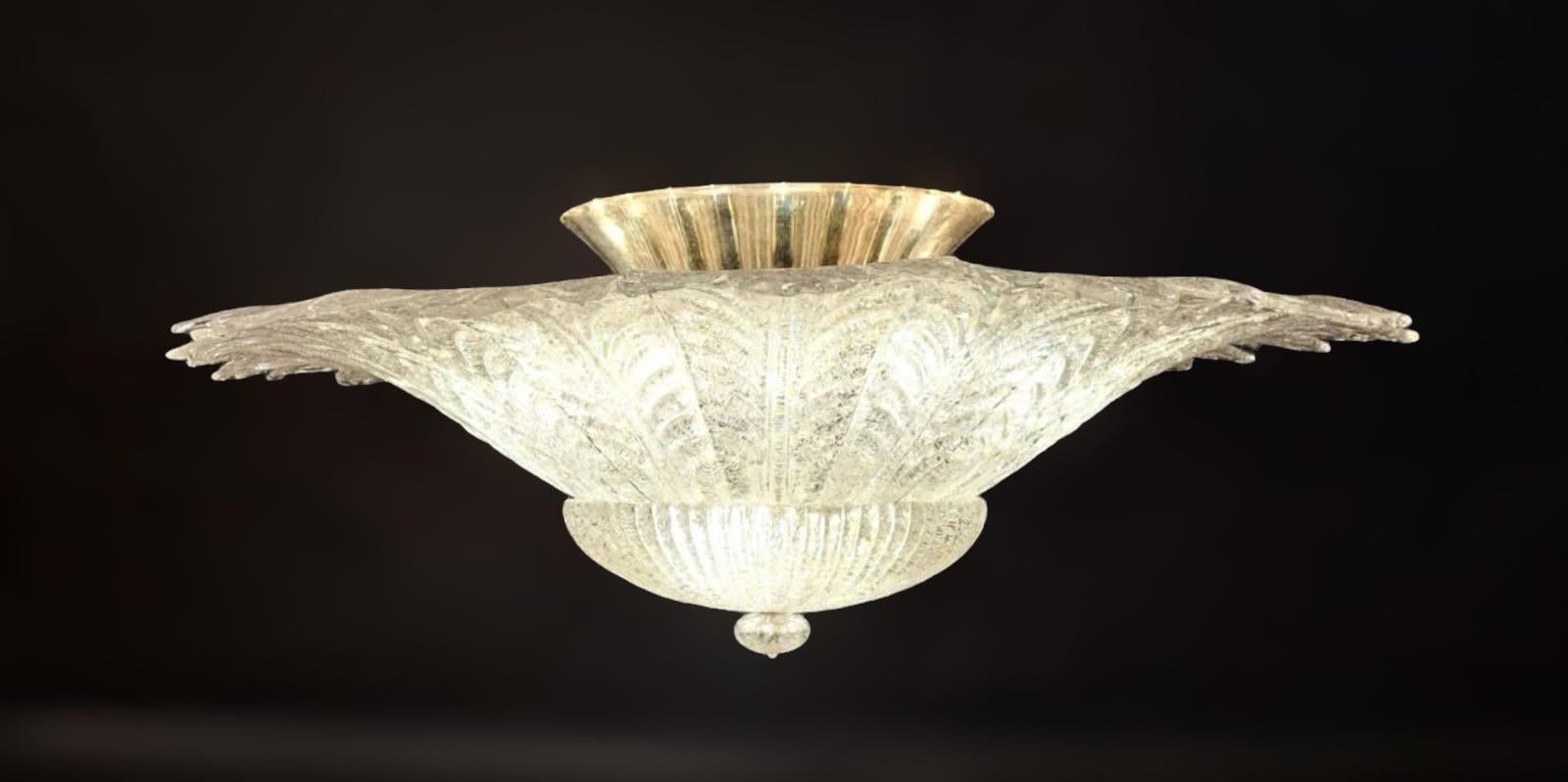 Lampada da incasso trasparente Graniglia Murano in vendita 1