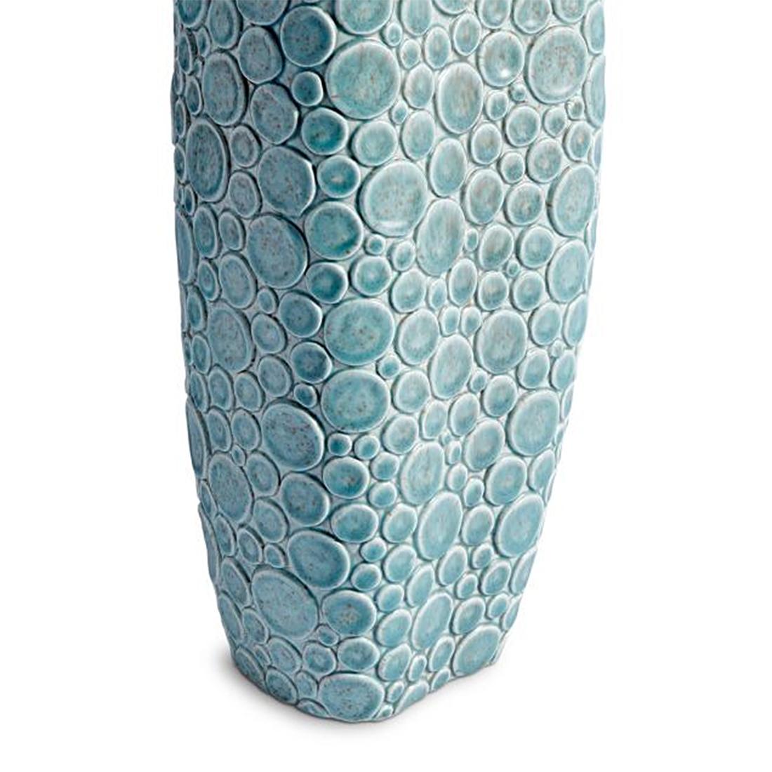 Klare Jade-Vase aus Steingut (Handgefertigt) im Angebot
