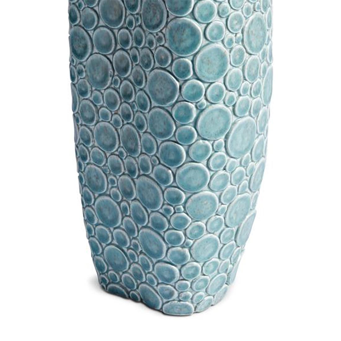 Contemporary Clear Jade Vase in Earthenware For Sale