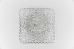 Clear Lovely Bubble Glass Wall Lamp or Flush Mount Light, 1960s Germany