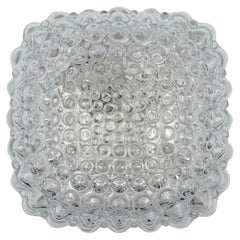 Clear Lovely Bubble Glass Wall Lamp or Flush Mount Light, 1960s Germany