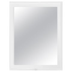 Clear Lucite Framed Wall Mirror