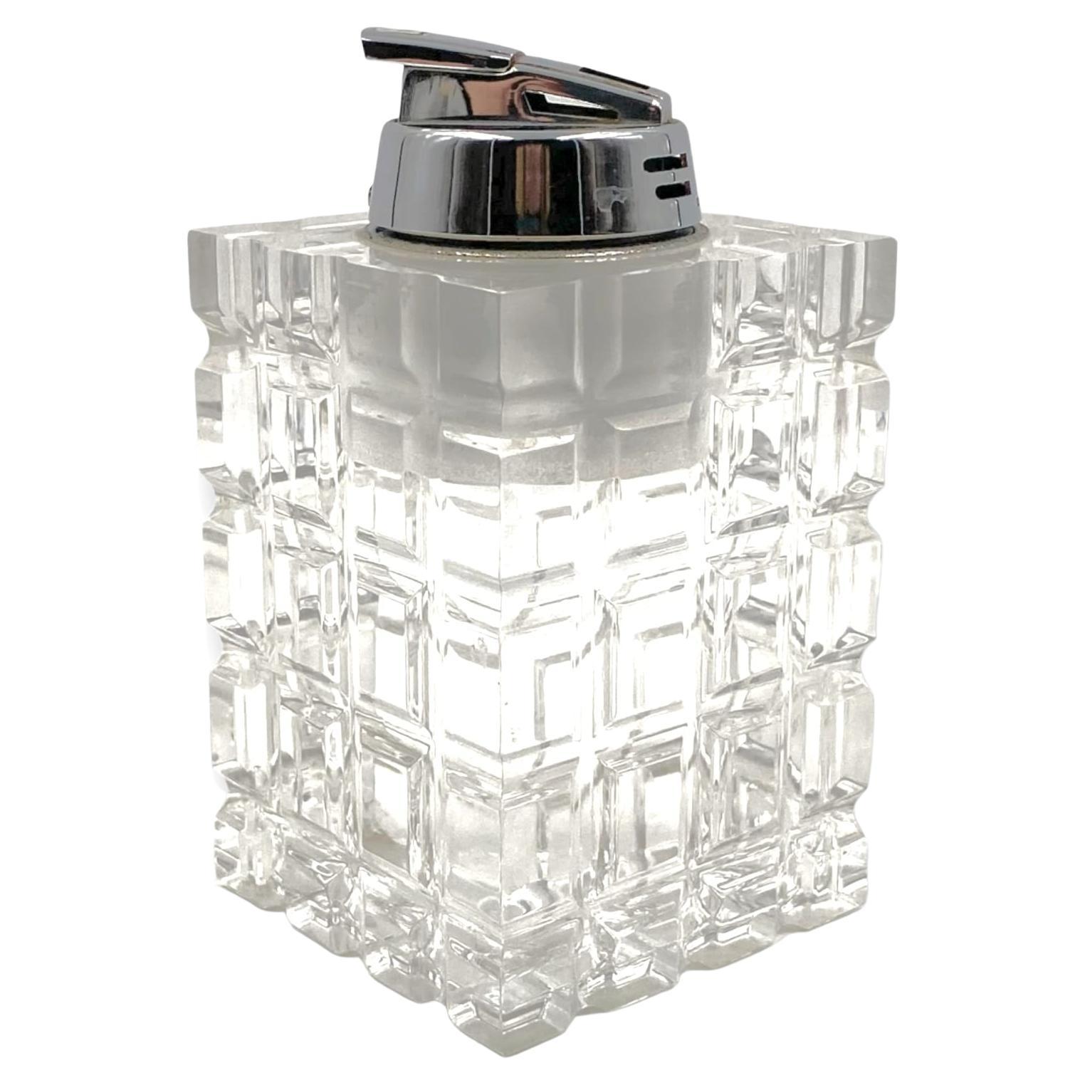 Clear Lucite Table Lighter, Italy, 1970s For Sale