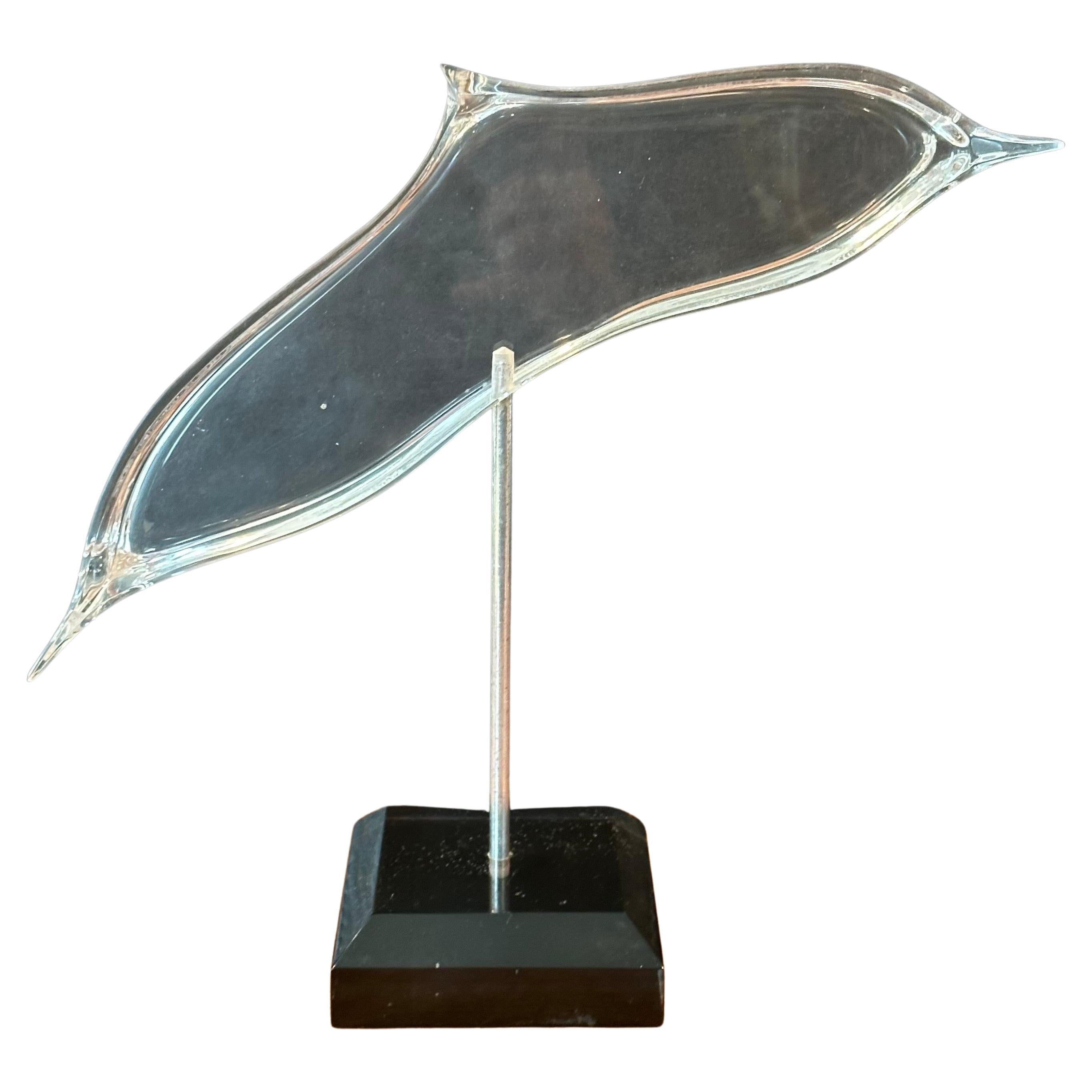 Clear Lucite Whale Sculpture  For Sale 3