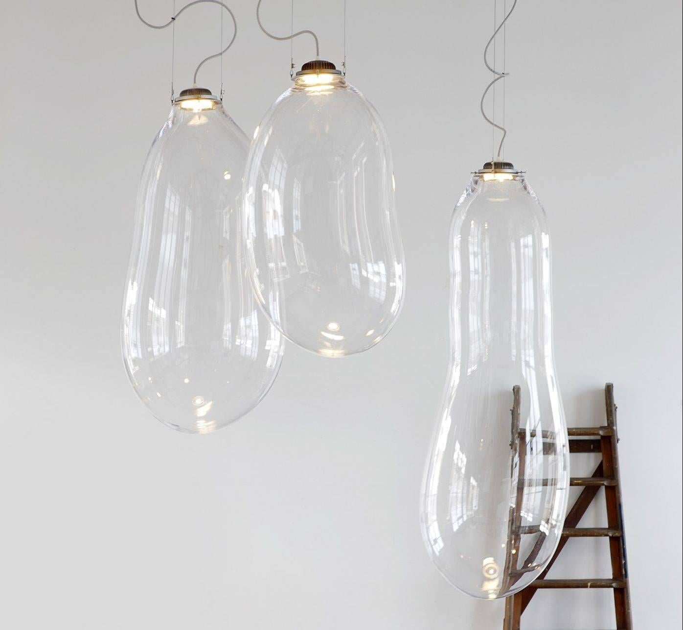 Dutch Clear Medium Big Bubble Pendant Light by Alex de Witte