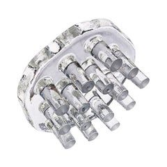 Objeto escultórico moderno de cristal transparente Escultura o pisapapeles Decoración de mesa