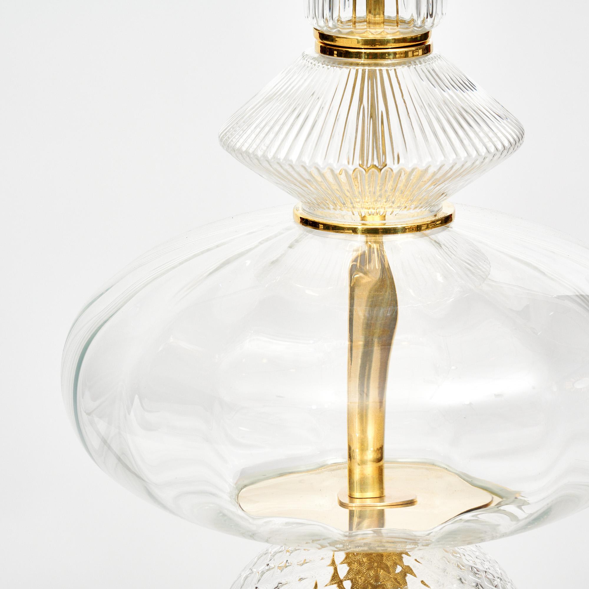 Clear Murano Glass Pendants For Sale 1