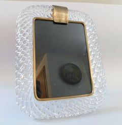 Clear Murano Photo Frame