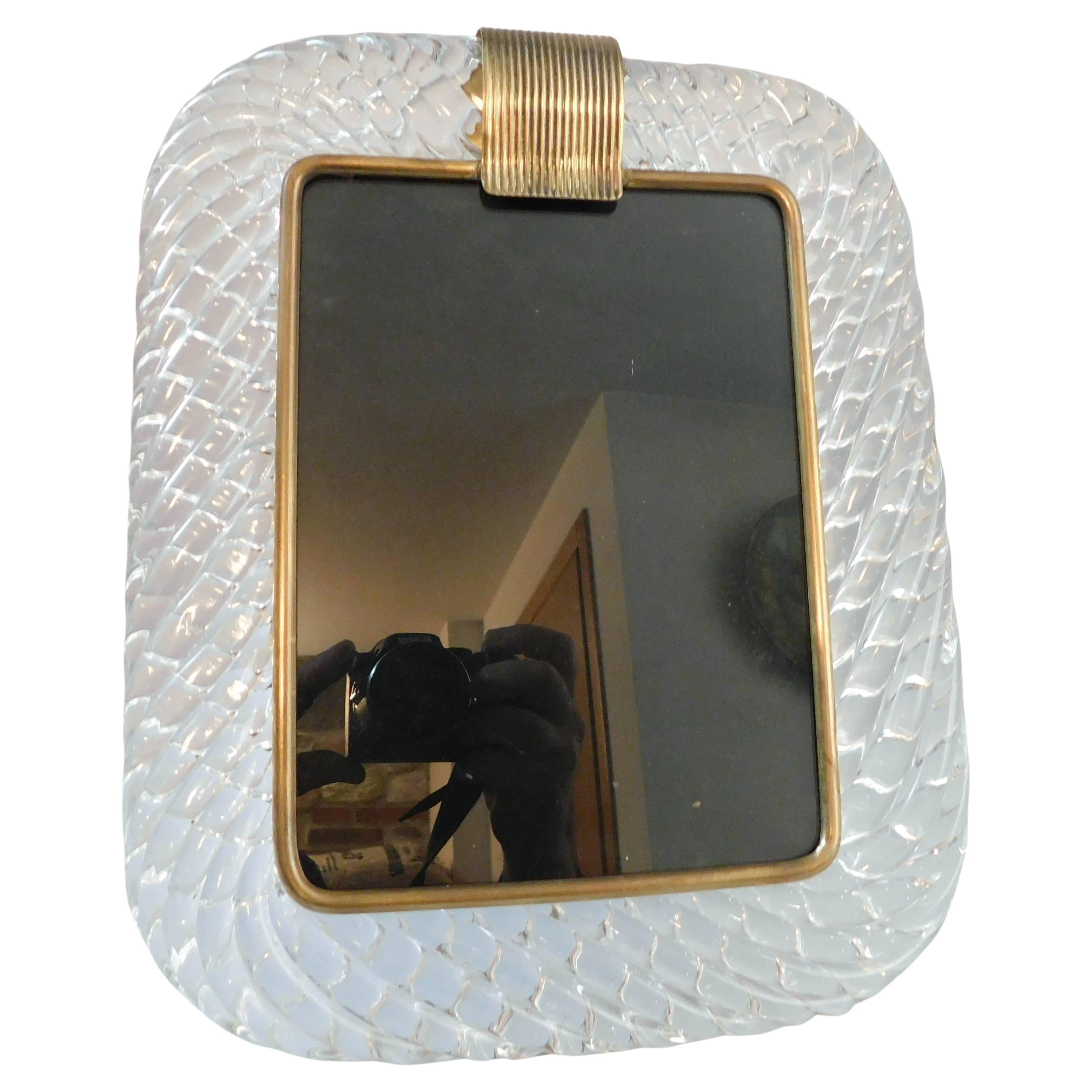 Clear Murano Photo Frame