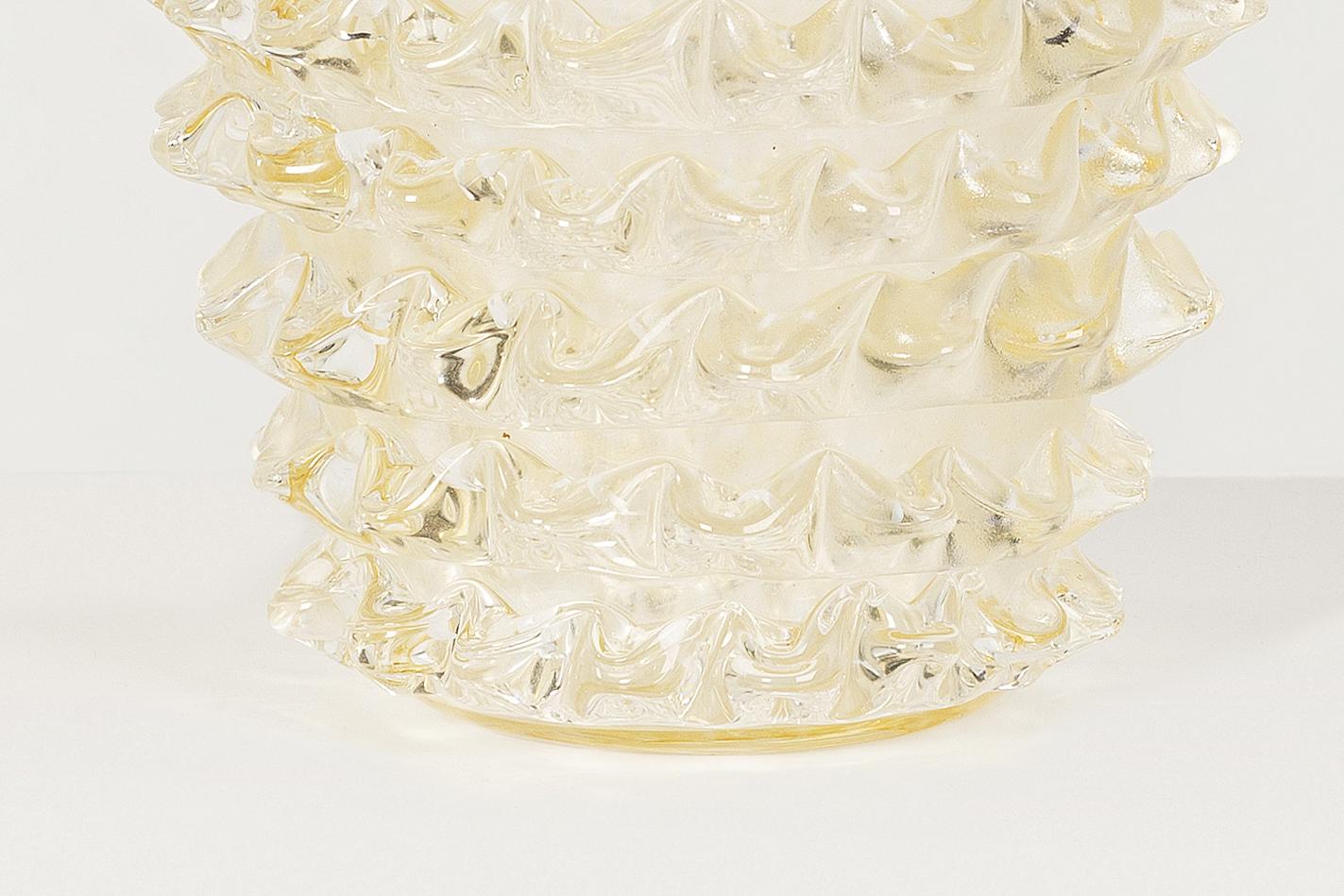 Mid-Century moderno Vaso trasparente di Murano Rostrato in vendita