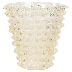 Clear Murano Rostrato Vase
