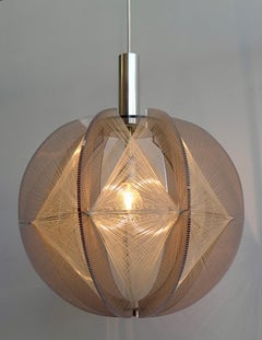 Lampe suspendue violet clair de Paul Secon pour Sompex, 1970