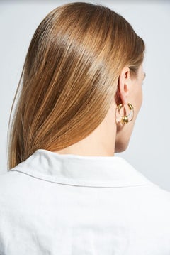 Clear Quartz 18K Gold Ode Earring